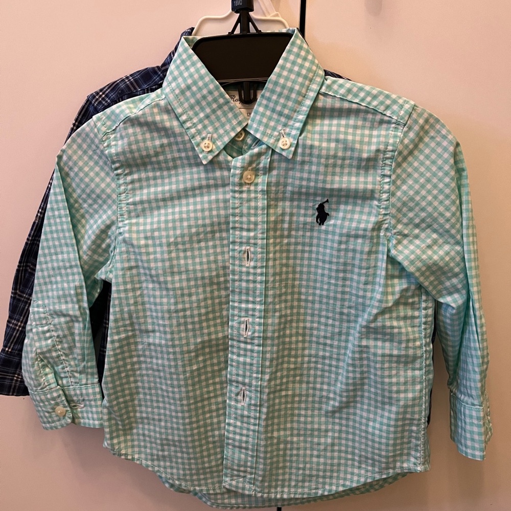 Ralph Lauren button down shirts 12 months